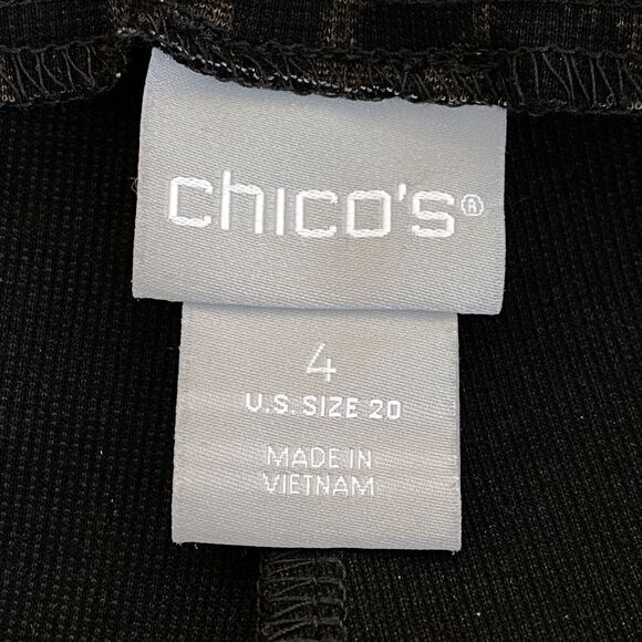 Chico's Cheetah Print Tailored Ponte Leggings Women's Size 20 (Chico's Size 4) - Picture 3 of 9